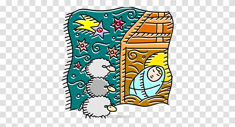 Baby Jesus Sleeping Royalty Free Vector Clip Art Illustration, Food, Drawing Transparent Png