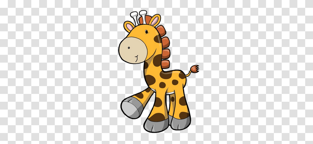 Baby Jungle Animal Clipart Group With Items, Mammal, Giraffe, Wildlife Transparent Png