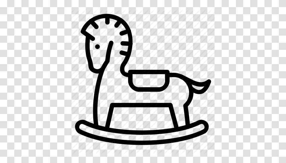 Baby Kid Play Rocking Horse Toy Icon, Furniture, Piano, Leisure Activities, Musical Instrument Transparent Png