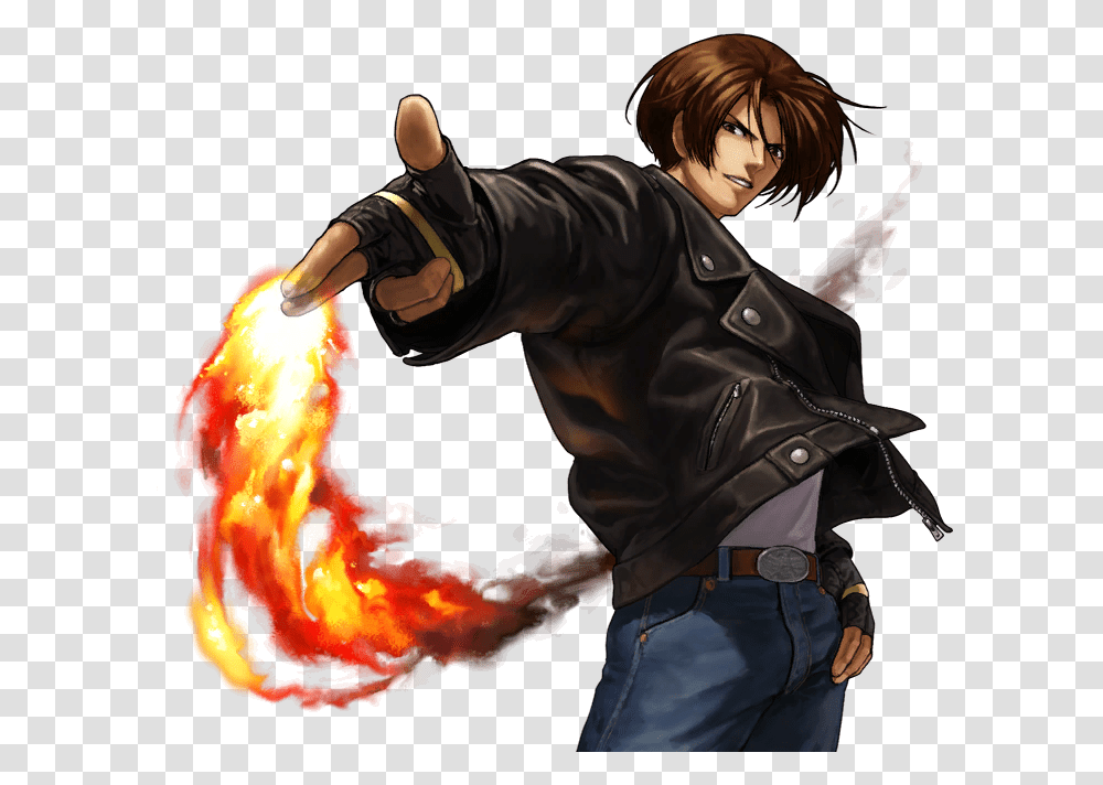 Baby King Of Fighter, Person, Human, Fire, Flame Transparent Png