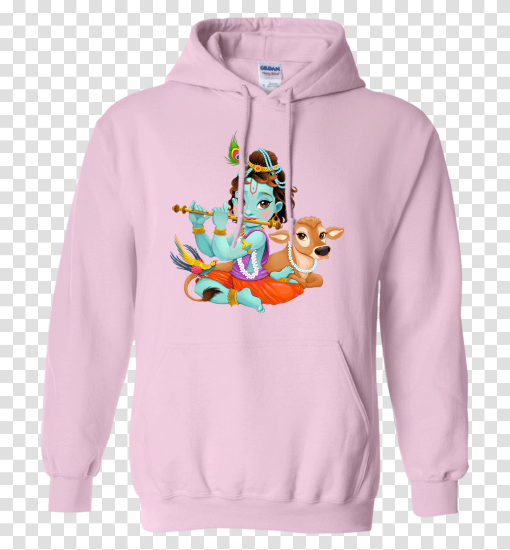 Baby Krishna With Sacred Cow T Shirt Amp Hoodie, Apparel, Sweatshirt, Sweater Transparent Png