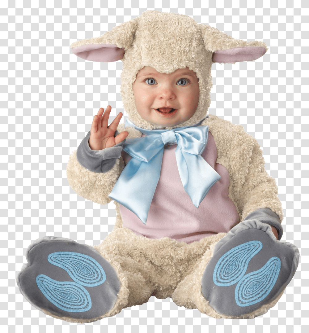Baby Lamb Baby Halloween Costumes, Toy, Doll, Person, Human Transparent Png