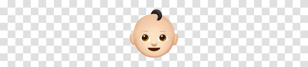 Baby Light Skin Tone Emoji On Apple Ios, Head, Toy, Doll Transparent Png