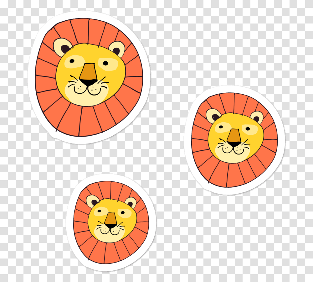 Baby Lion Sticker Pack Cartoon, Plant, Food, Label, Text Transparent Png