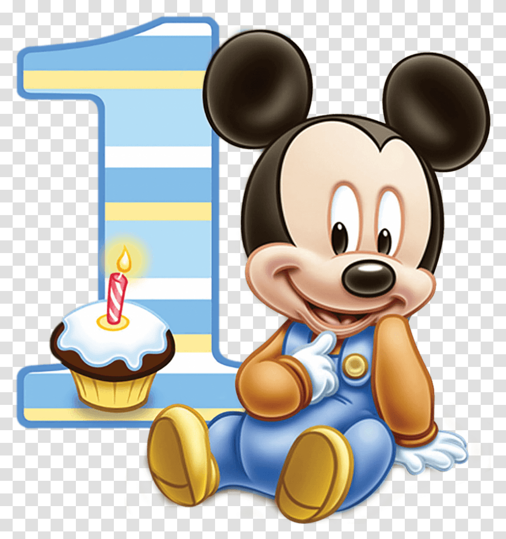 Baby Mickey 1st Birthday, Toy, Cream, Dessert, Food Transparent Png