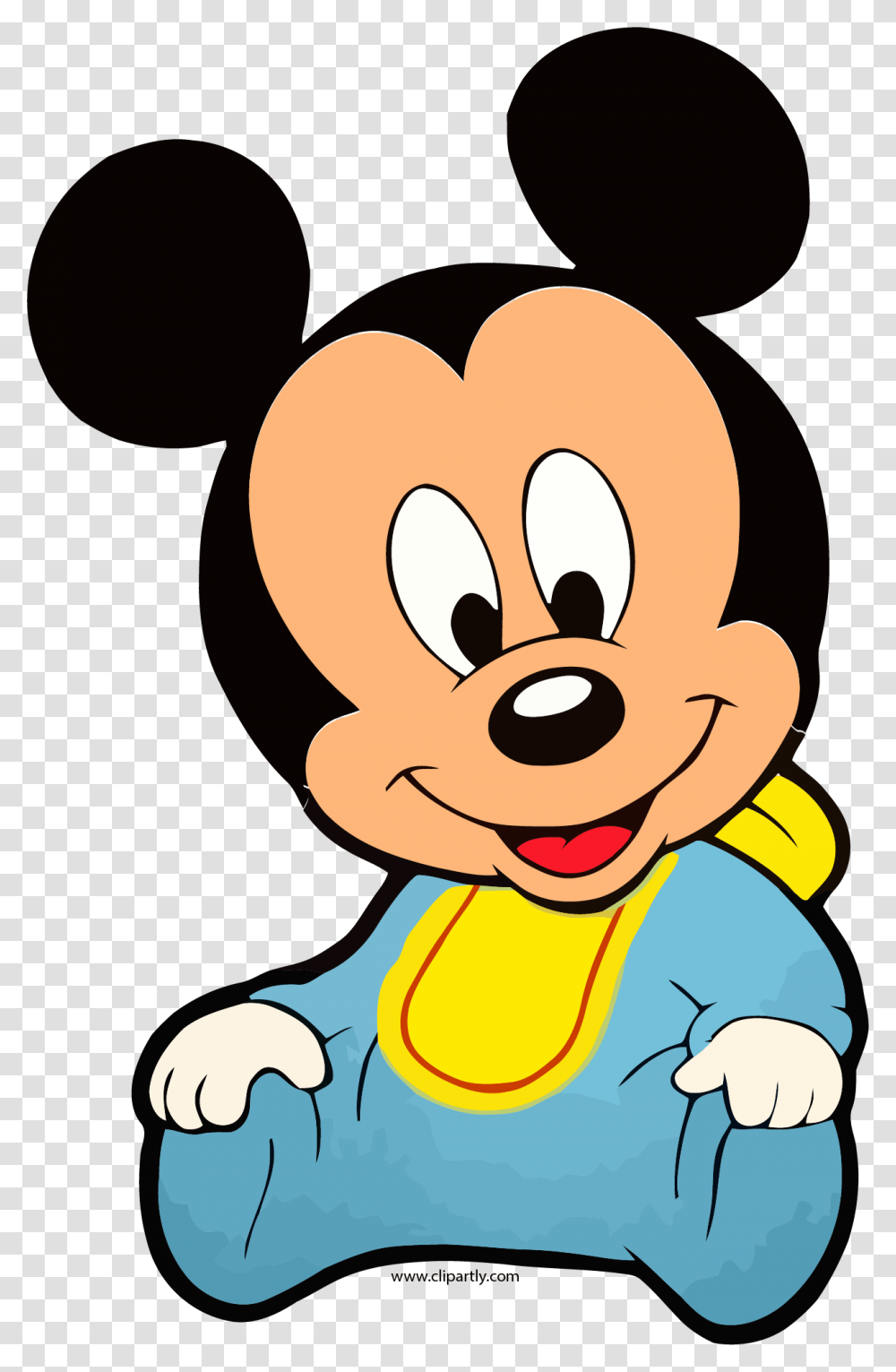 Baby Mickey Front View Clipart Cartoon Baby Mickey Mouse, Face, Sweets, Food, Confectionery Transparent Png