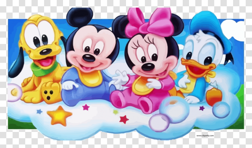 Baby Mickey Mouse And Friends, Doodle, Drawing Transparent Png