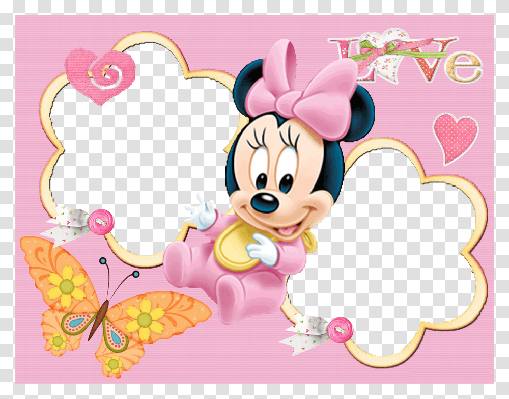 Baby Minnie Mouse Background, Floral Design, Pattern Transparent Png