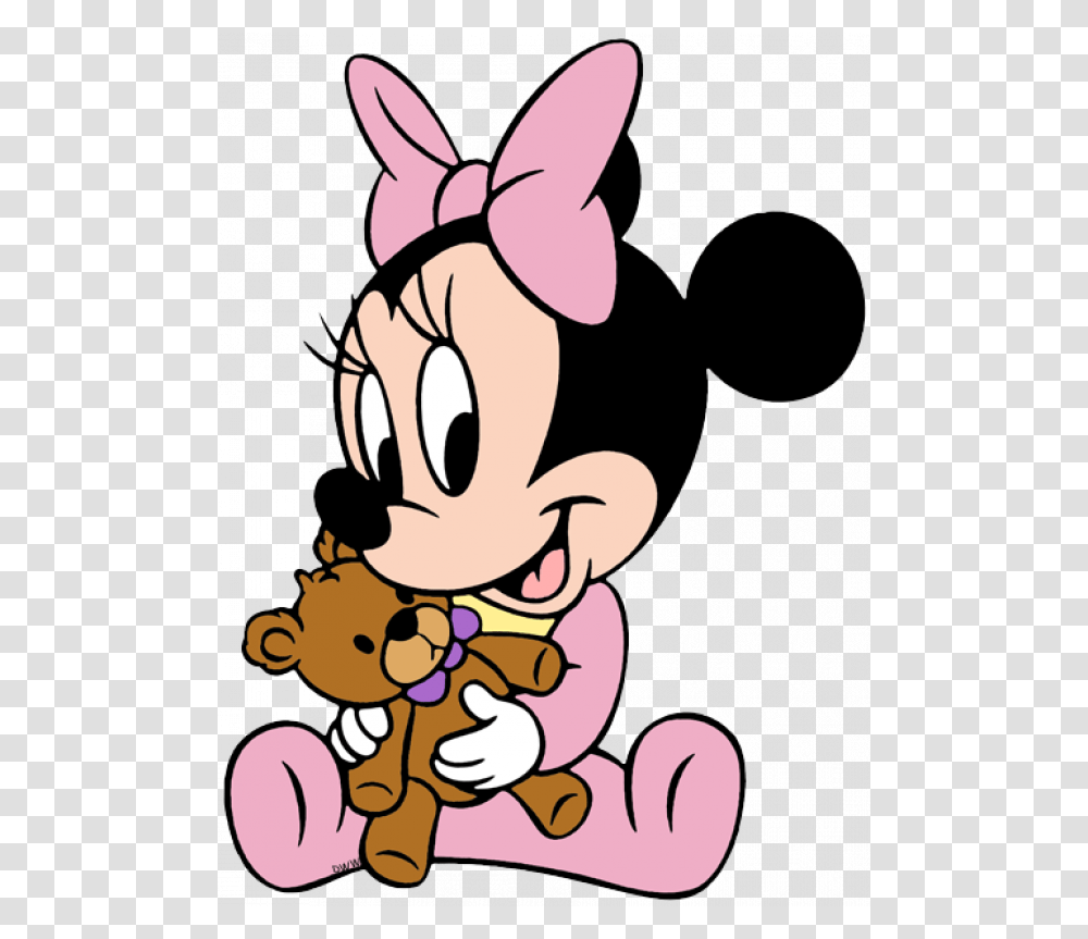 Baby Minnie Mouse Clipart Minnie Baby Disney, Apparel, Floral Design Transparent Png