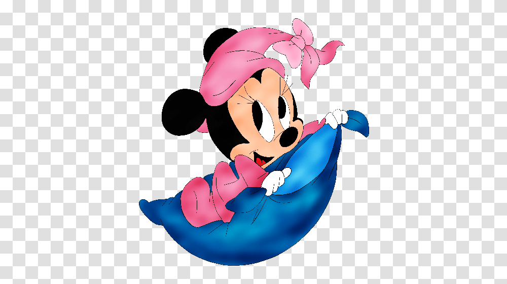 Baby Minnie Mouse Sitting On Blue Pillow Baby, Toy, Frisbee Transparent Png