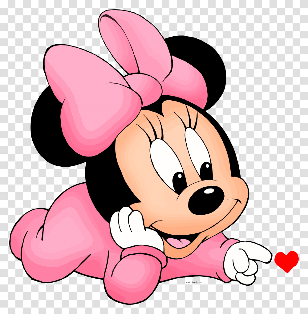 Baby Minnie Mouse Touch Heart Clipart, Plush, Toy, Cushion, Pillow Transparent Png