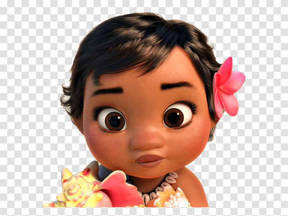 Baby Moana Cute, Doll, Toy, Person, Human Transparent Png