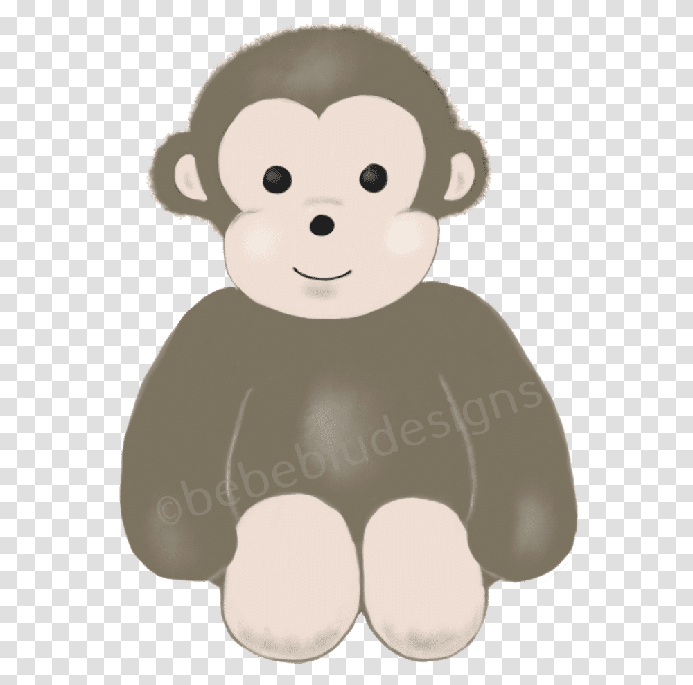 Baby Monkey Fixed Cartoon, Snowman, Mammal, Animal, Face Transparent Png