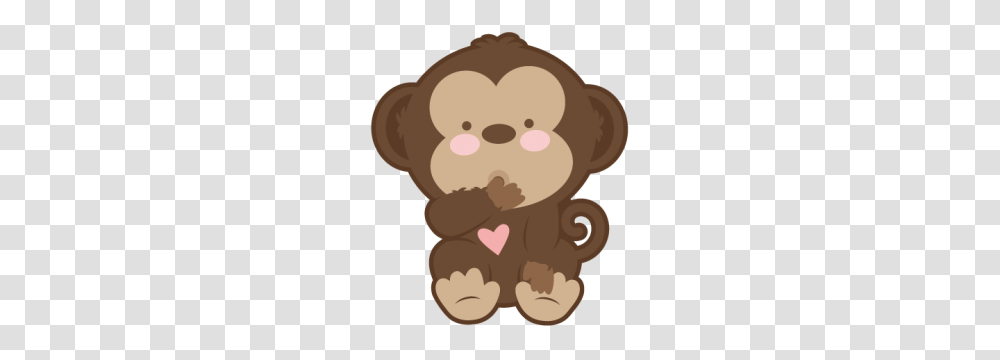 Baby Monkey Scrapbook Cute Clipart, Sweets, Food, Confectionery, Face Transparent Png