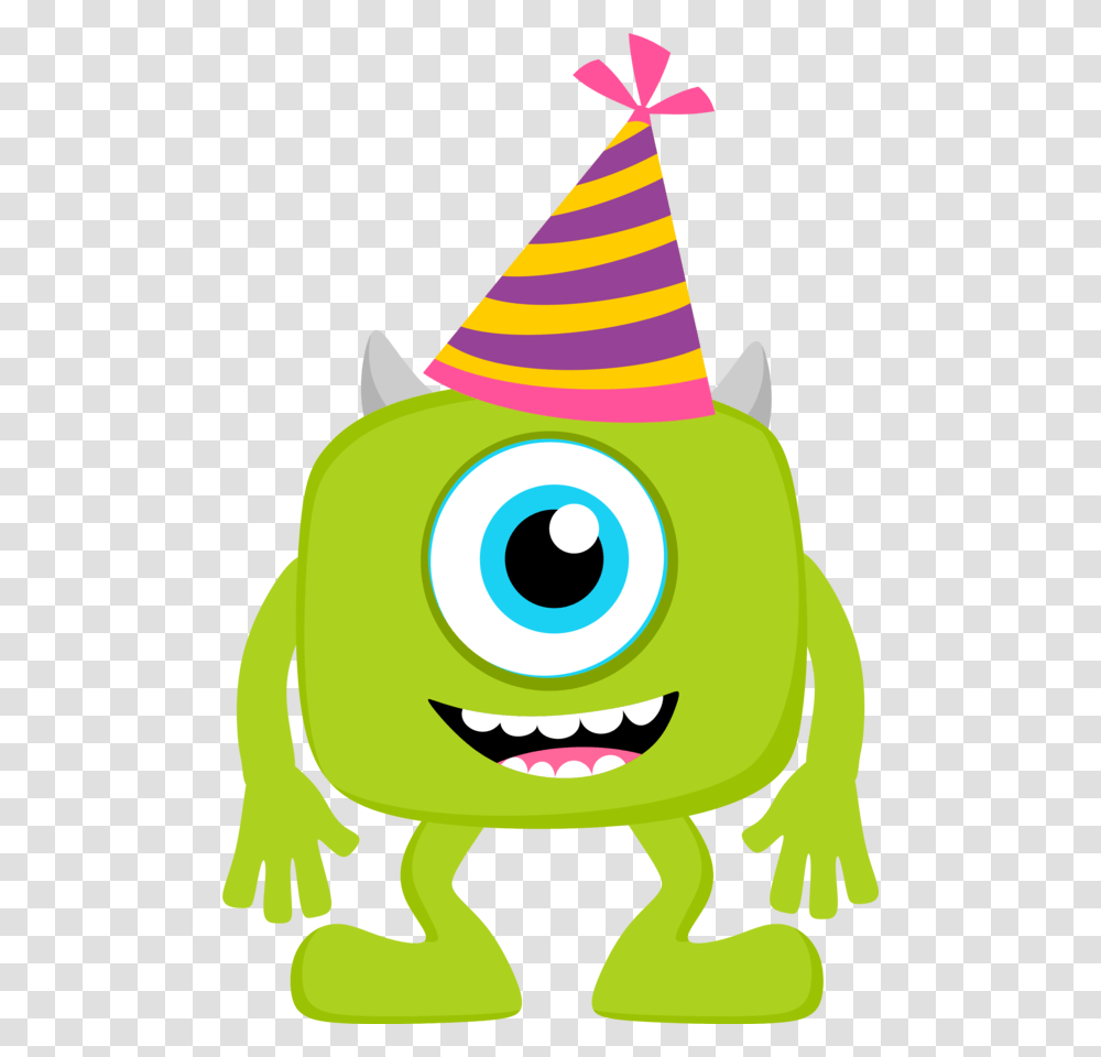 Baby Monsters Party Clipart Monsters Inc Clipart, Apparel, Hat, Party Hat Transparent Png