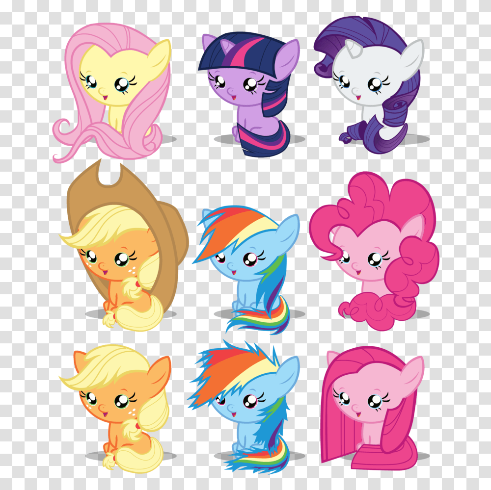 Baby My Little Pony Characters, Label Transparent Png