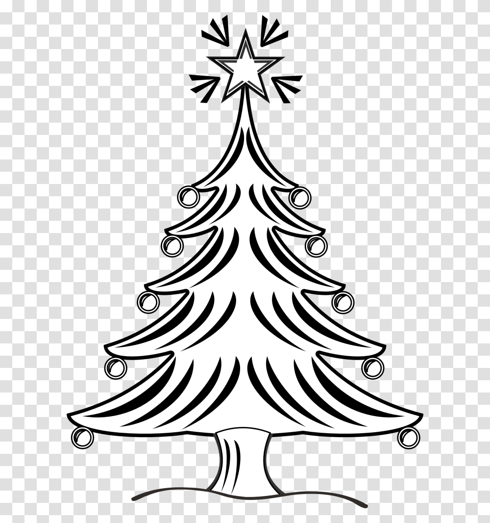 Baby Nursery Foxy Christmas Tree Clipart Black And White Clip, Stencil, Plant, Ornament, Bonfire Transparent Png
