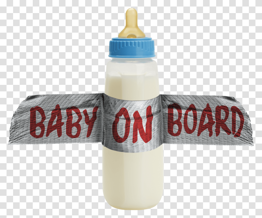 Baby On Board, Bottle, Label, Beverage Transparent Png