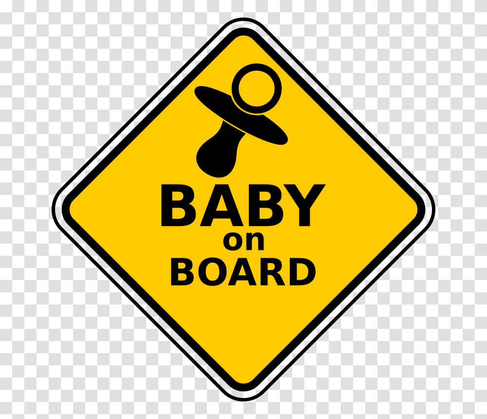 Baby On Board, Sign, Road Sign Transparent Png