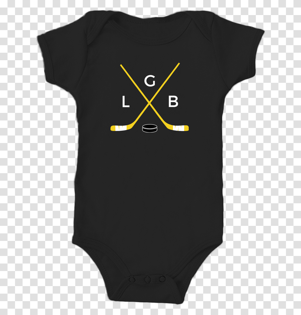 Baby Onesie Crossed Hockey Sticks Lgb Triangle, Apparel, T-Shirt, Tree Transparent Png