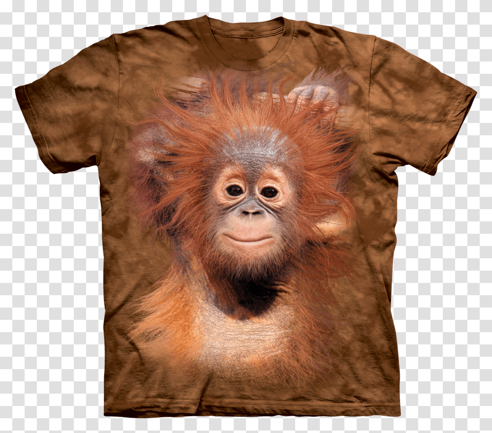 Baby Orangutan Cool Tees And Gear Animal T Shirts, Mammal, Wildlife, Person, Human Transparent Png
