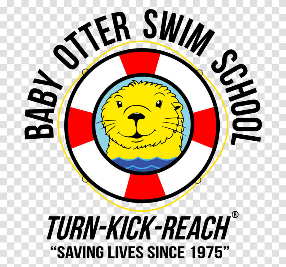 Baby Otter Swim School, Logo, Trademark, Emblem Transparent Png