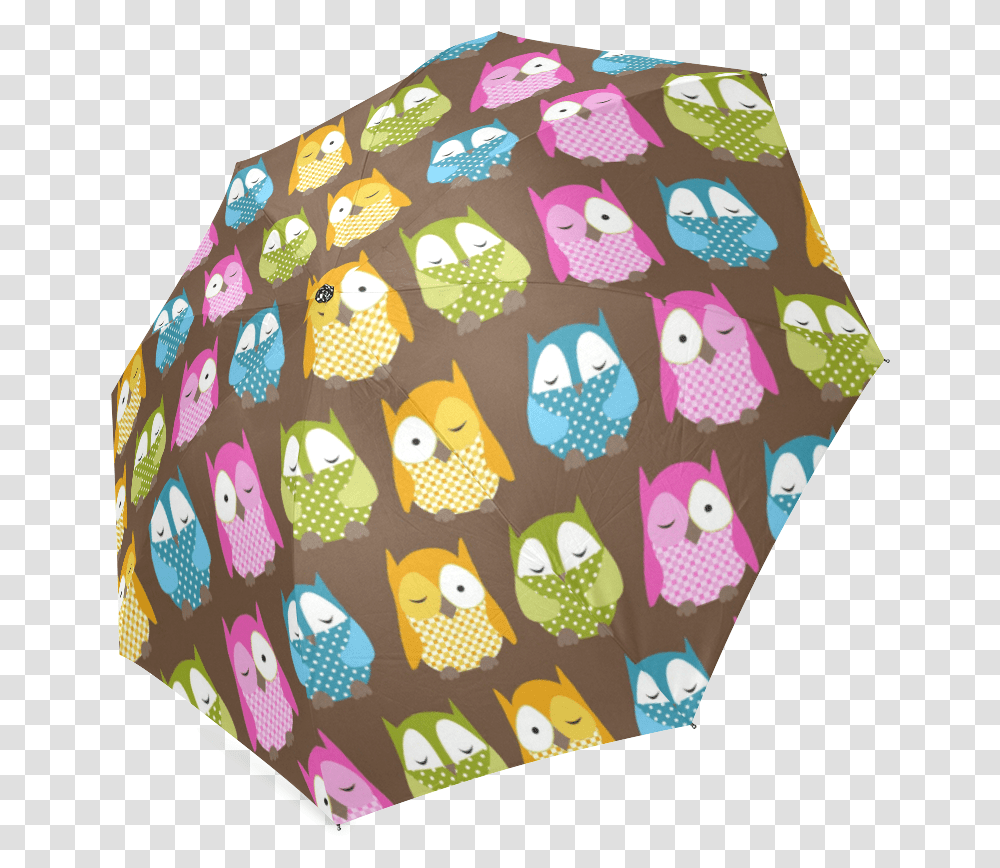 Baby Owls And Flowers Foldable Umbrella Owl, Dress, Rug, Furniture Transparent Png