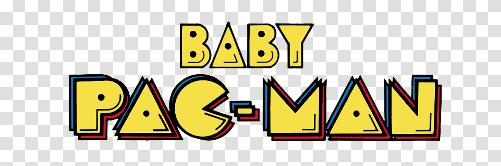 Baby Pac Baby Pac Man Logo, Arcade Game Machine Transparent Png