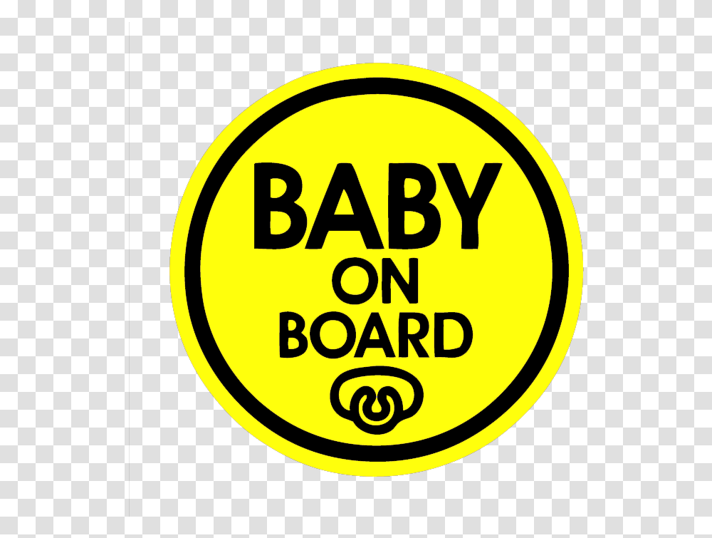 Baby Pacifier Baby On Board Magnet Decal Safety Caution Sign For Car Windows Circle, Text, Symbol, Logo, Trademark Transparent Png