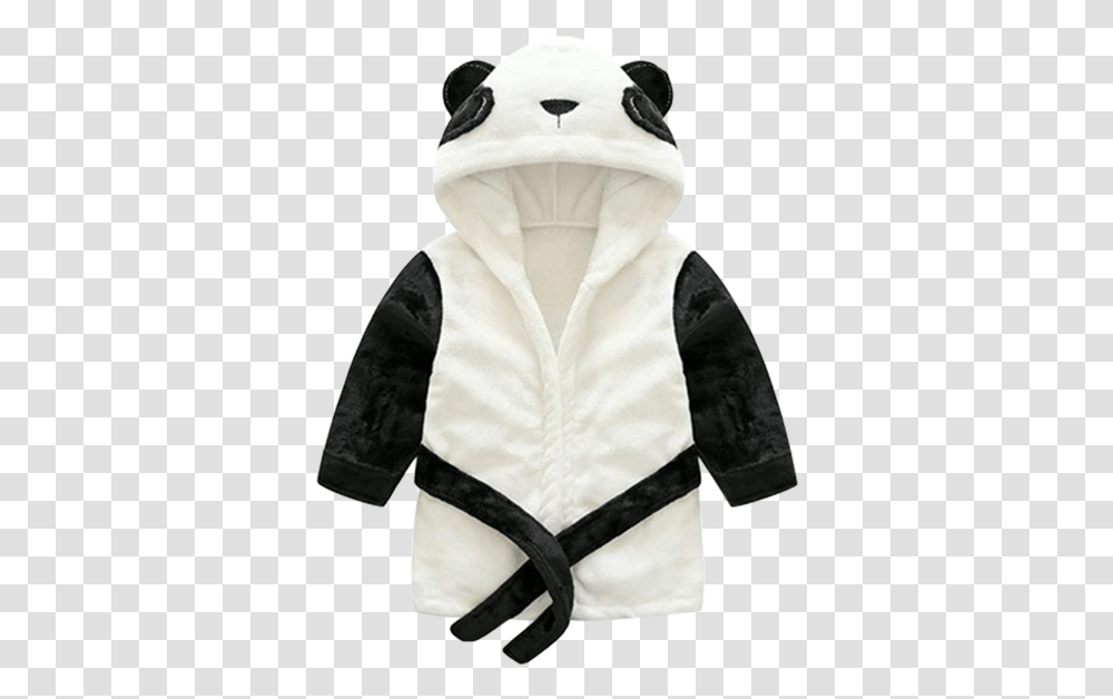 Baby Panda Bathrobe Bata De Para, Apparel, Hood, Vest Transparent Png