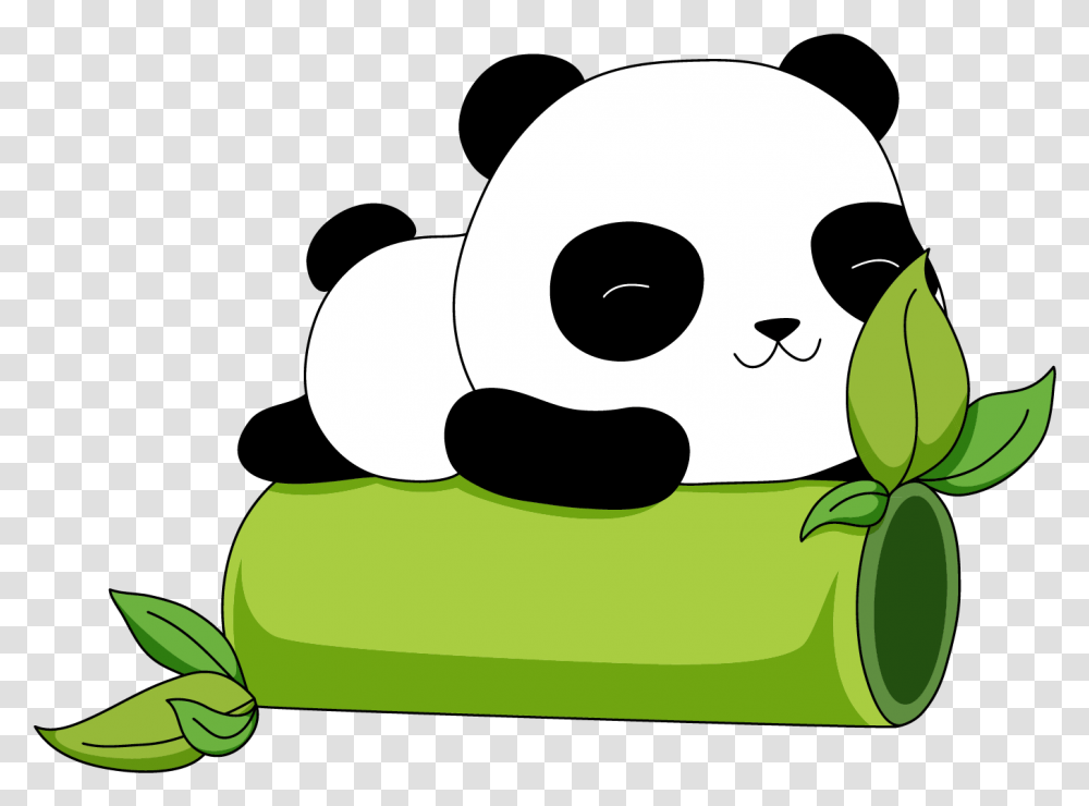 Baby Panda Bear Sleeping Cartoon Panda In Bamboo Tree, Cushion, Pillow, Plush, Toy Transparent Png
