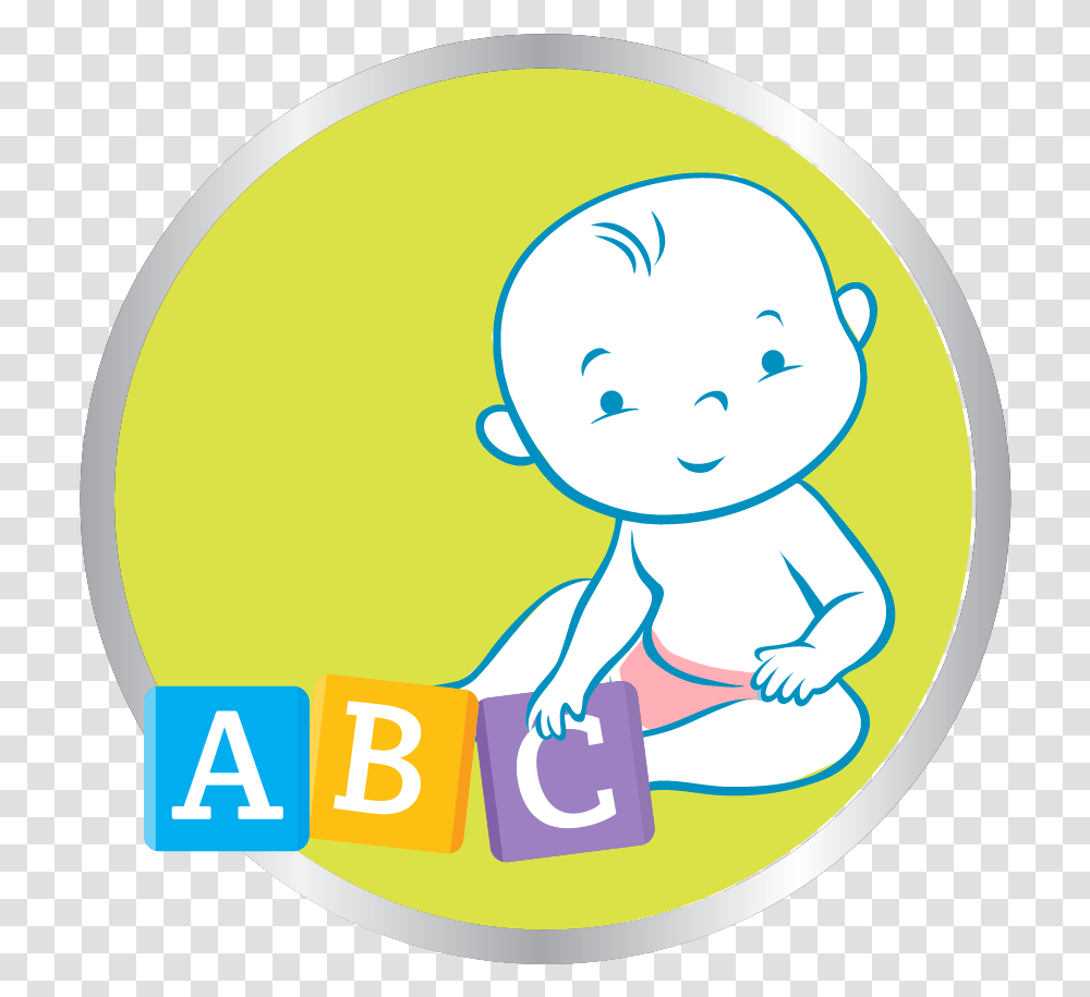 Baby Playing Abc Blocks Icon Circle, Room, Indoors, Bathroom Transparent Png