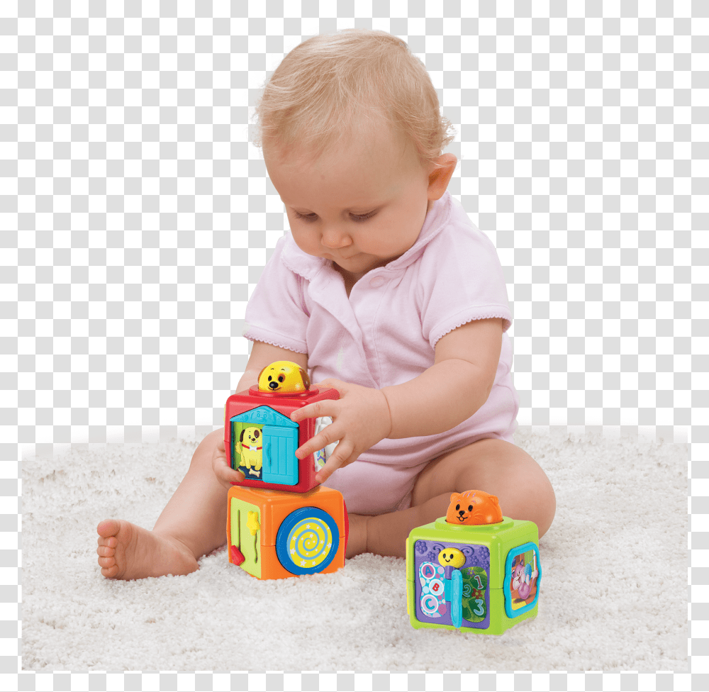 Baby Playing With Blocks Download Zabawki Interaktywne Dla Niemowlaka, Person, Toy, Finger, Room Transparent Png