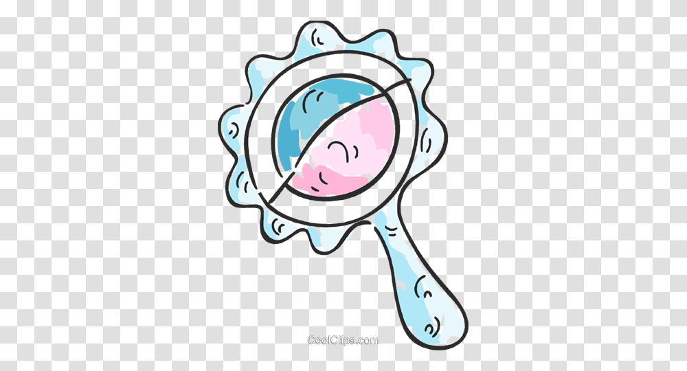 Baby Rattle Royalty Free Vector Clip Art Illustration, Magnifying Transparent Png