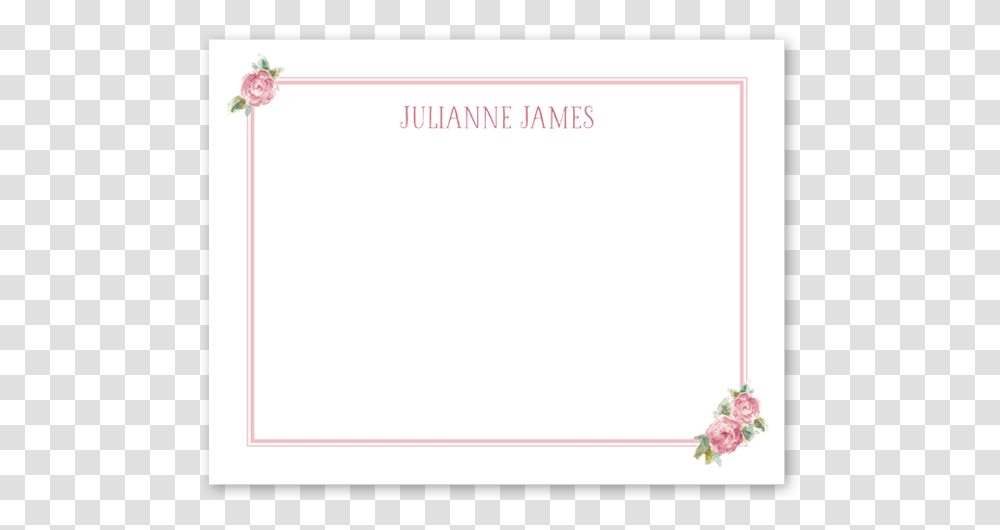 Baby Roses Notecard Greeting Card, White Board, Plant, Page Transparent Png