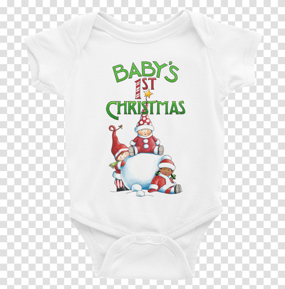 Baby's First Christmas Cartoon, Apparel, T-Shirt, Person Transparent Png