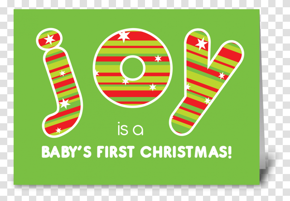 Baby's First Christmas Joy Red Amp Green Greeting Card Graphic Design, Label, Number Transparent Png