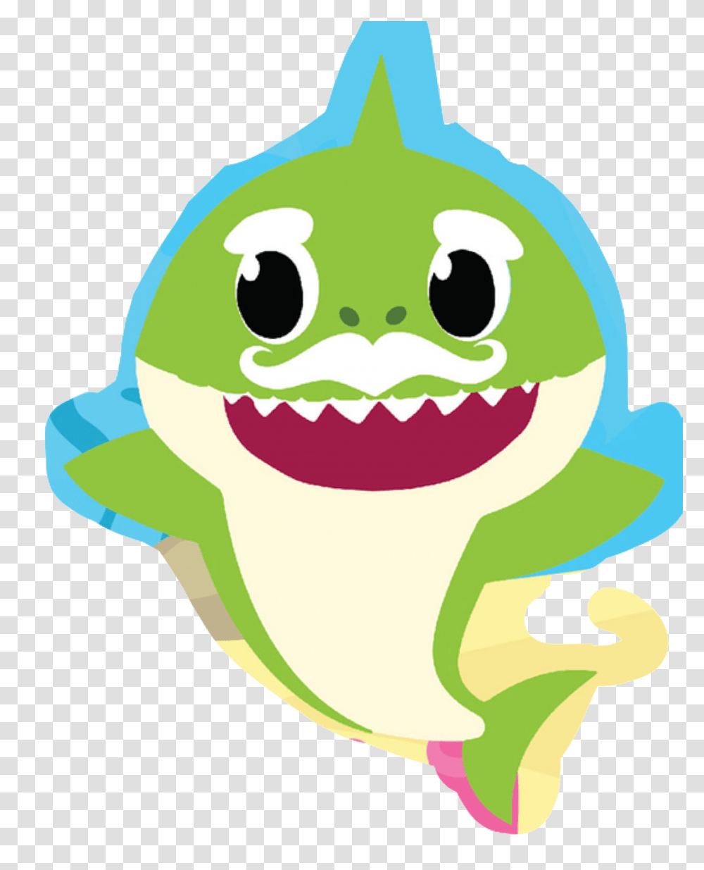 Baby Shark, Character, Green, Amphibian, Wildlife Transparent Png