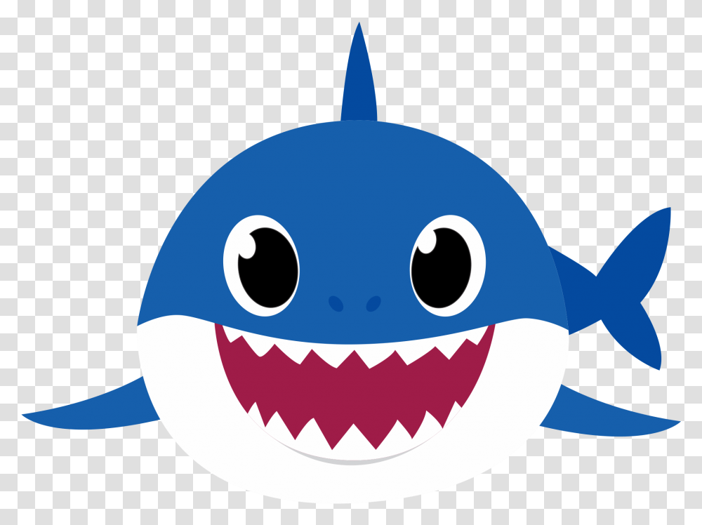 Baby Shark, Character, Label, Sea Life, Animal Transparent Png