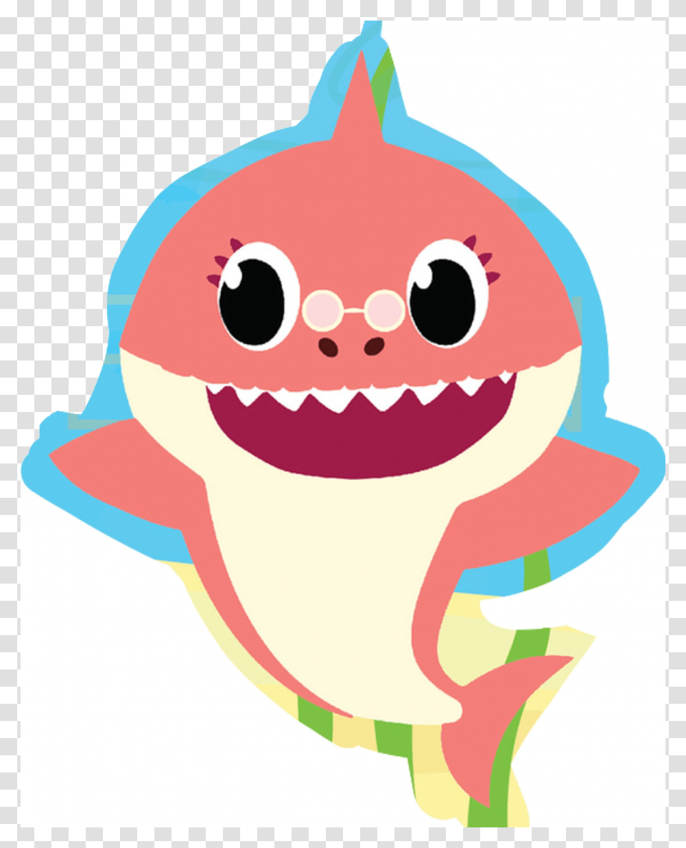 Baby Shark, Character, Label, Outdoors Transparent Png