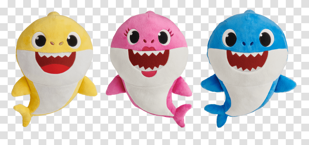 Baby Shark, Character, Plush, Toy, Doll Transparent Png