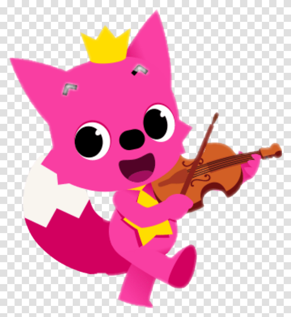 Baby Shark Clipart Cute Baby Shark Pinkfong Character, Leisure Activities, Violin, Musical Instrument, Viola Transparent Png