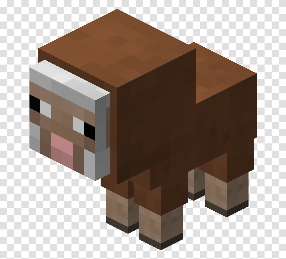 Baby Sheep Brown Baby Sheep Minecraft, Wood, Plywood, Box, Toy Transparent Png