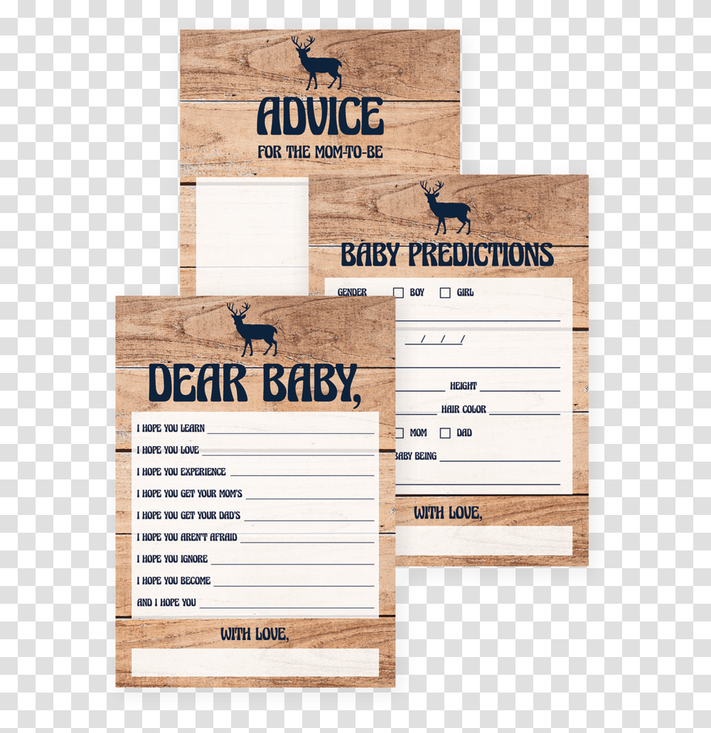 Baby Shower Banner Clipart Baby Shower Games Woodlands Themed, Label, Word, Antelope Transparent Png
