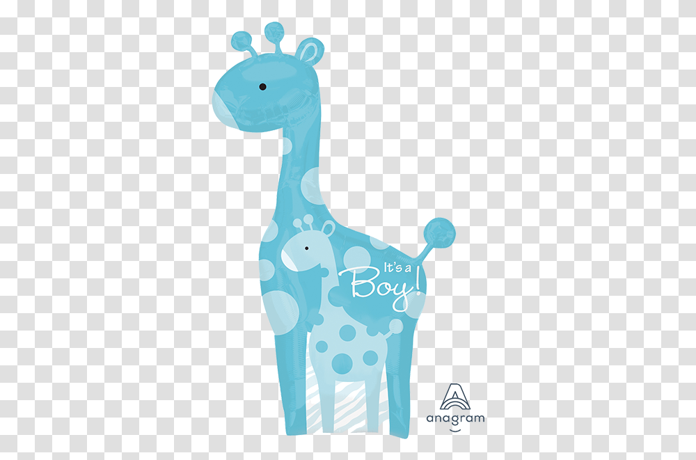 Baby Shower Blue Giraffe, Animal, Bird Transparent Png