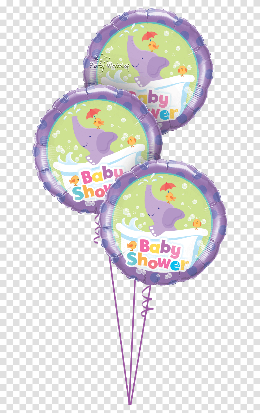 Baby Shower Elephant, Balloon, Rattle Transparent Png