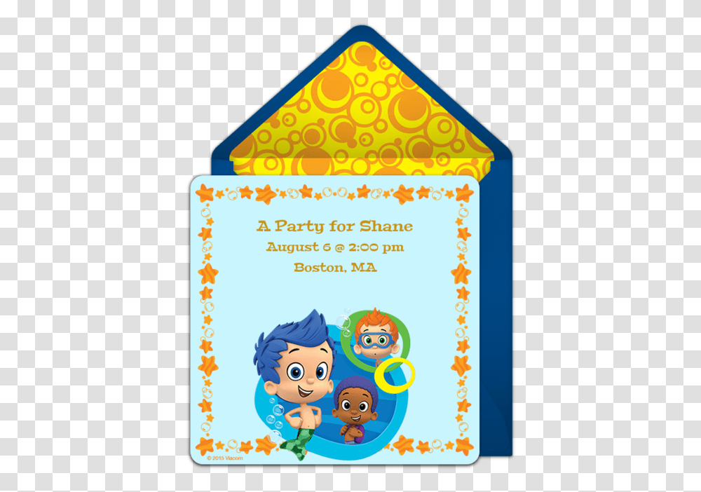 Baby Shower Invitation Bubble Guppies, Envelope, Mail, Greeting Card, Diwali Transparent Png