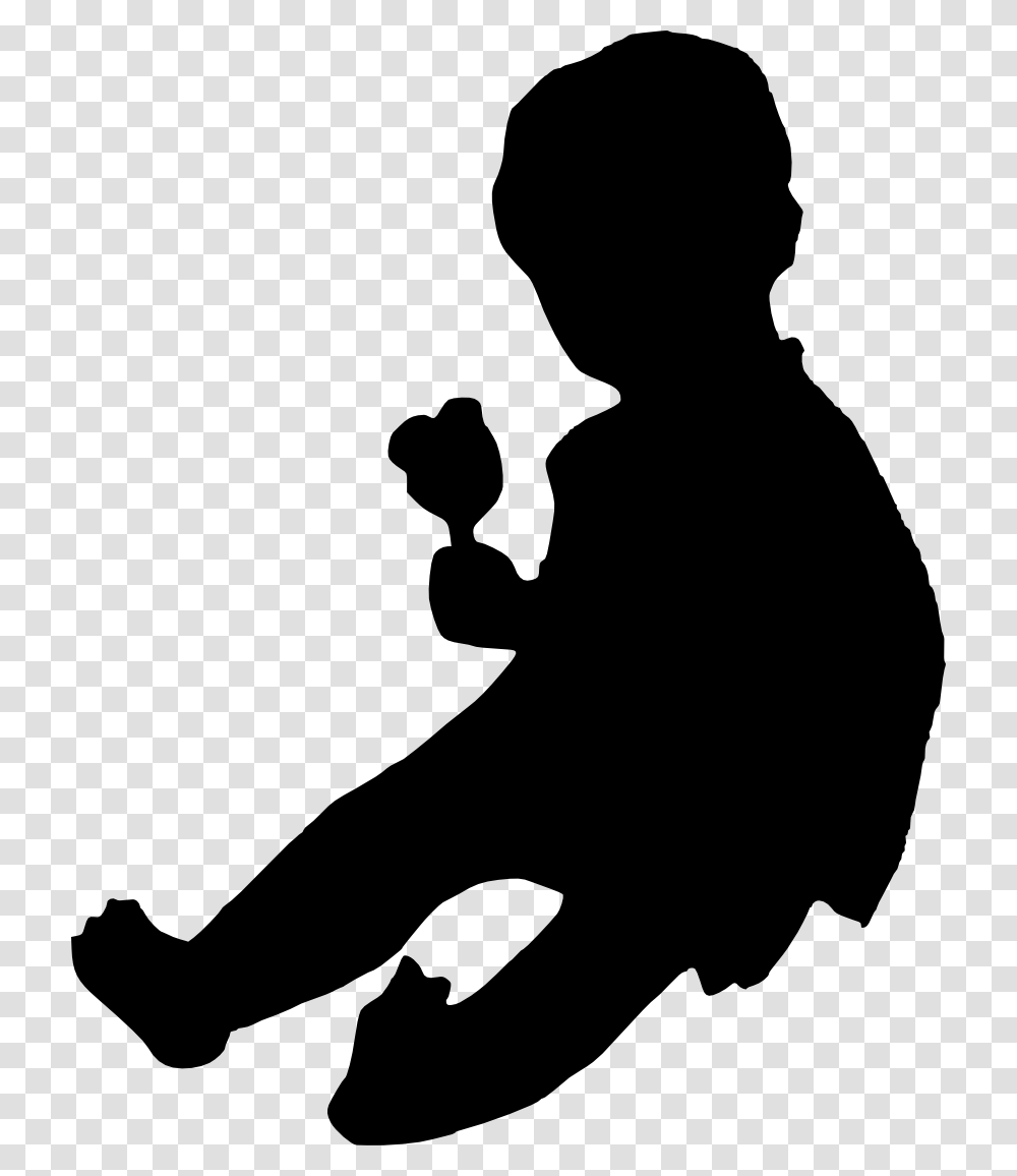 Baby Silhouette Baby Silhouette, Person, Human, Stencil, Kneeling Transparent Png
