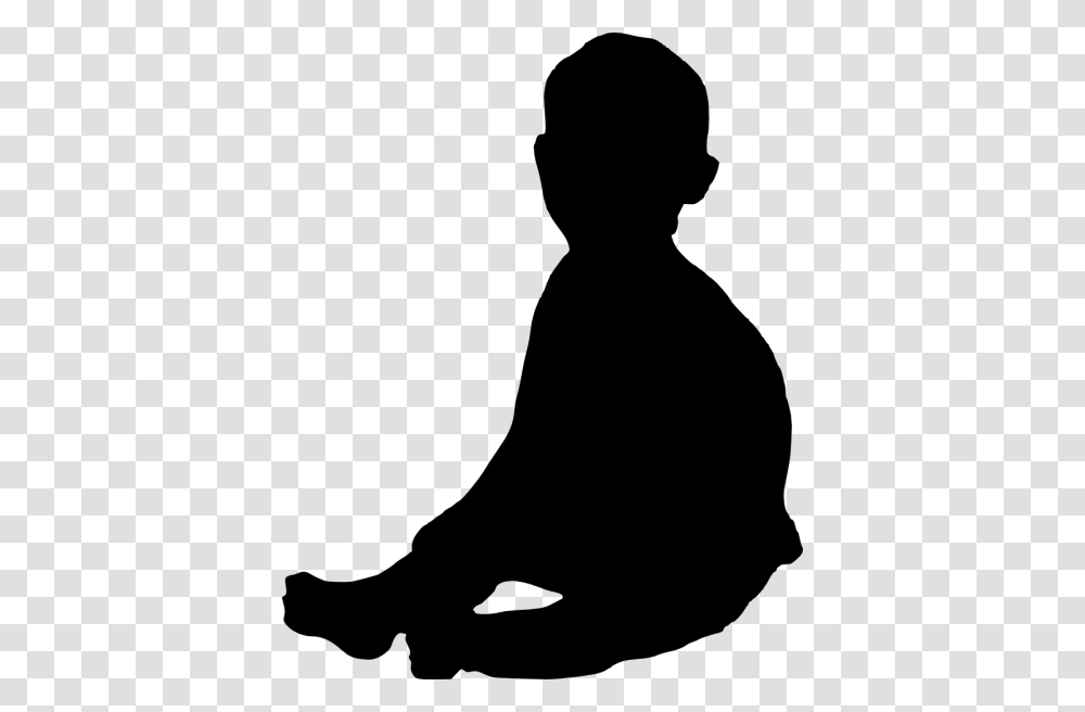 Baby Silhouette, Kneeling, Person, Human, Photography Transparent Png