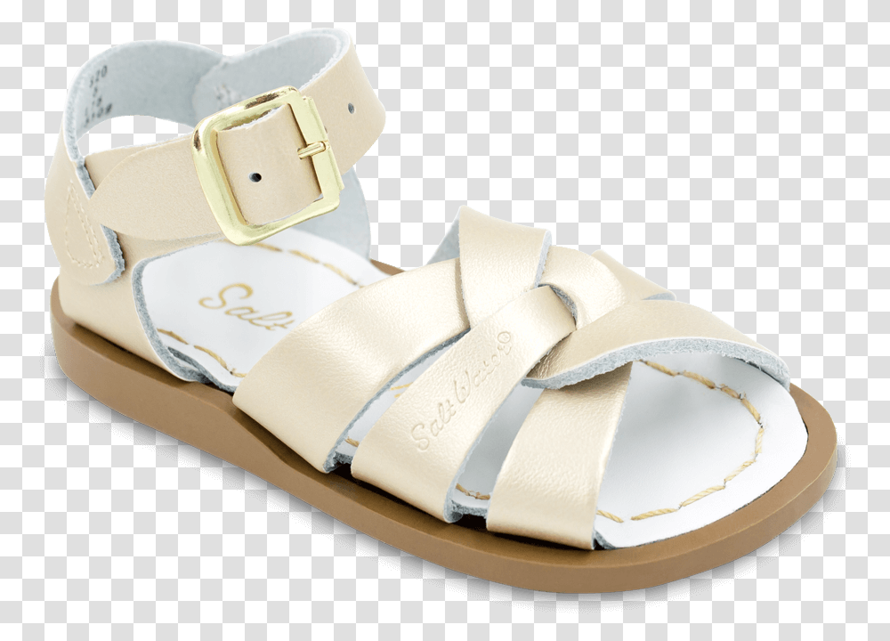 Baby Sized Original Salt Water Sandal In Gold Color Sandal, Apparel, Footwear Transparent Png